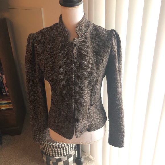 Tweed Military Jacket (missing one button) - Picture 1 of 8
